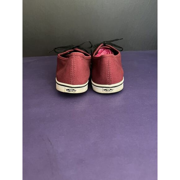 VANS Off The Wall Authentic Classic Low Canvas Shoes Maroon Red Size Men 7 - Picture 4 of 6